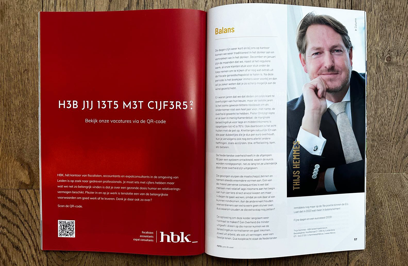 Wervingscampagne voor HBK. - 